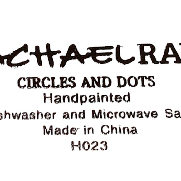 Rachael Ray Hand Painted Breakfast Set,  Farmhouse Kitchen, Plates and Bowls - Picture 12 of 13